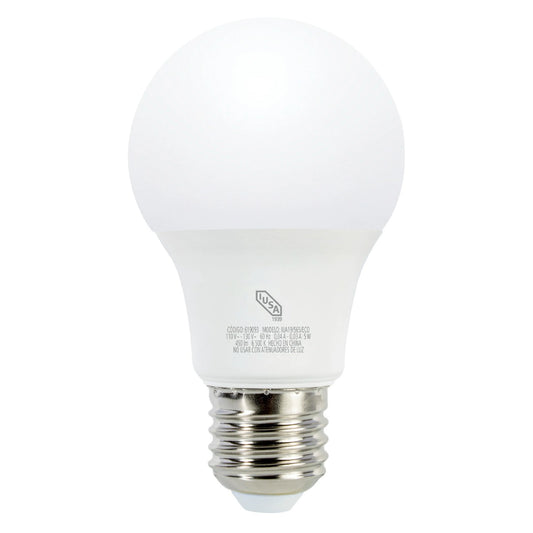 FOCO LED ECO A19 LUZ BLANCA DE 9W
