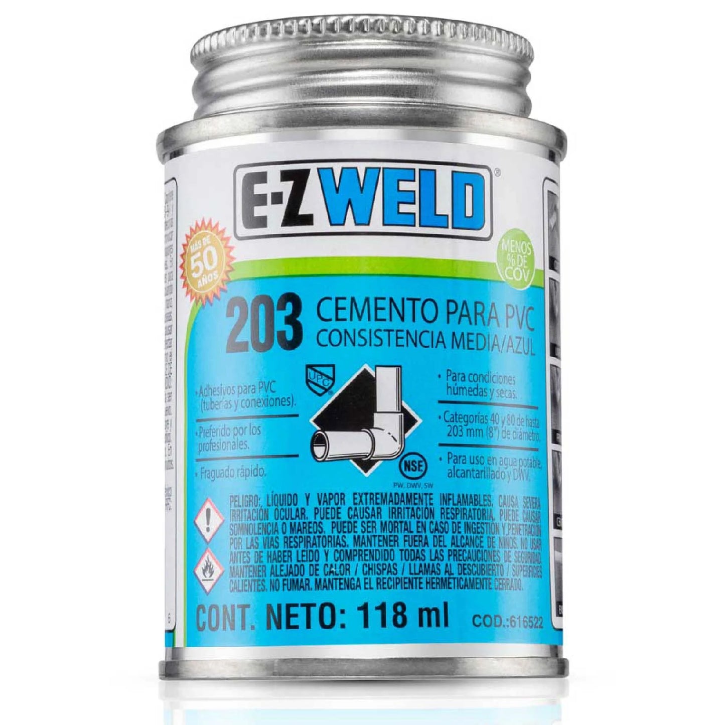 CEMENTO AZUL PARA PVC C-40 Y C-80 475 ml